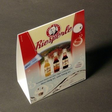 Riesperle-Tischaufsteller Riesperle-Tischaufsteller