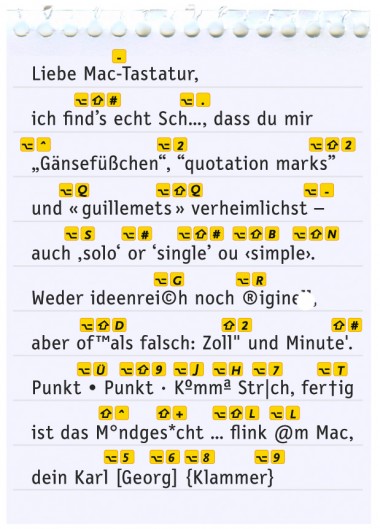 Sonderzeichen