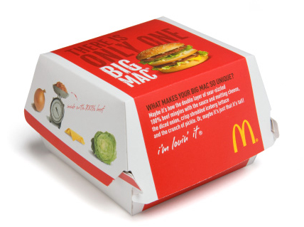 McDonalds neue Verpackungen