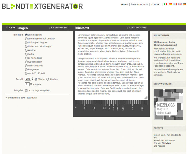 Blindtextgenerator