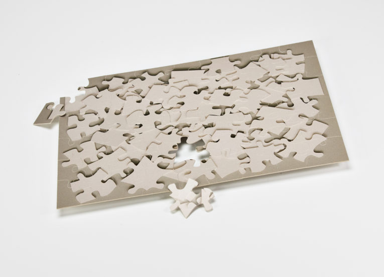 Puzzle-DIN A4 auf Siebdruckpappe 1mm, digitale Stanze