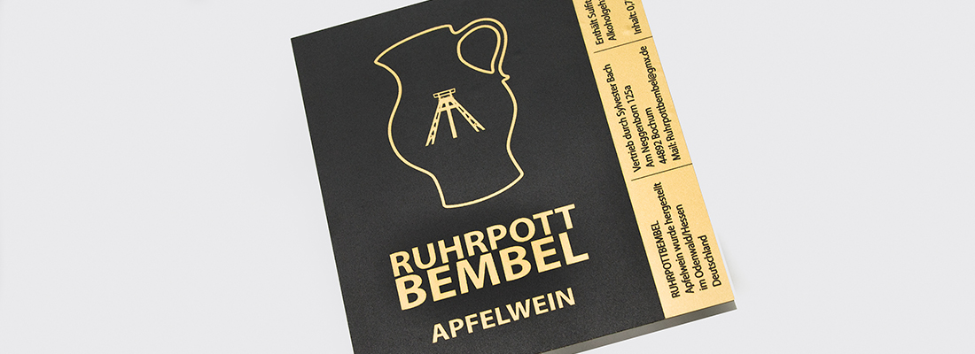 Haftpapier-Aufkleber Ruhrpott-Bembel