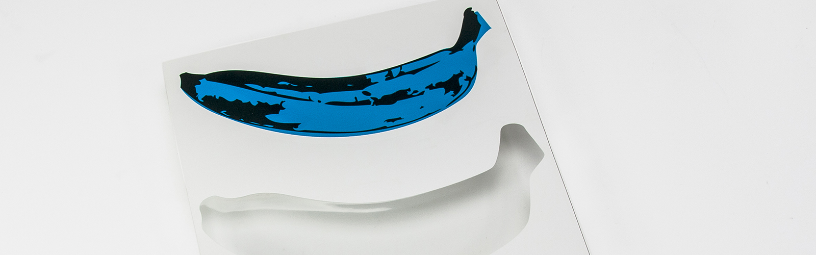 Freiformschnitt PVC Folie Blaue Banane