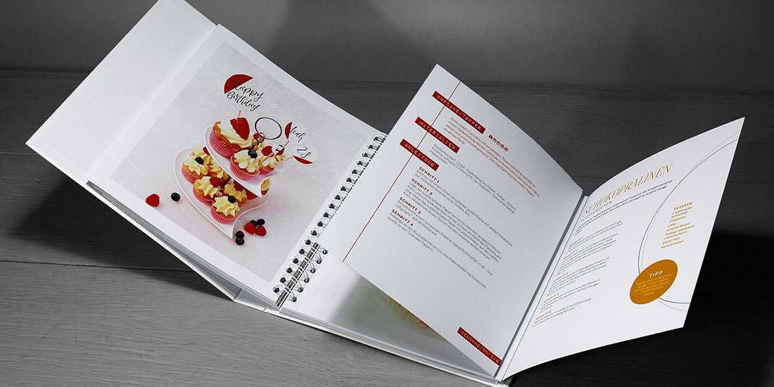 Hardcover Booklet mit Spiralbindung