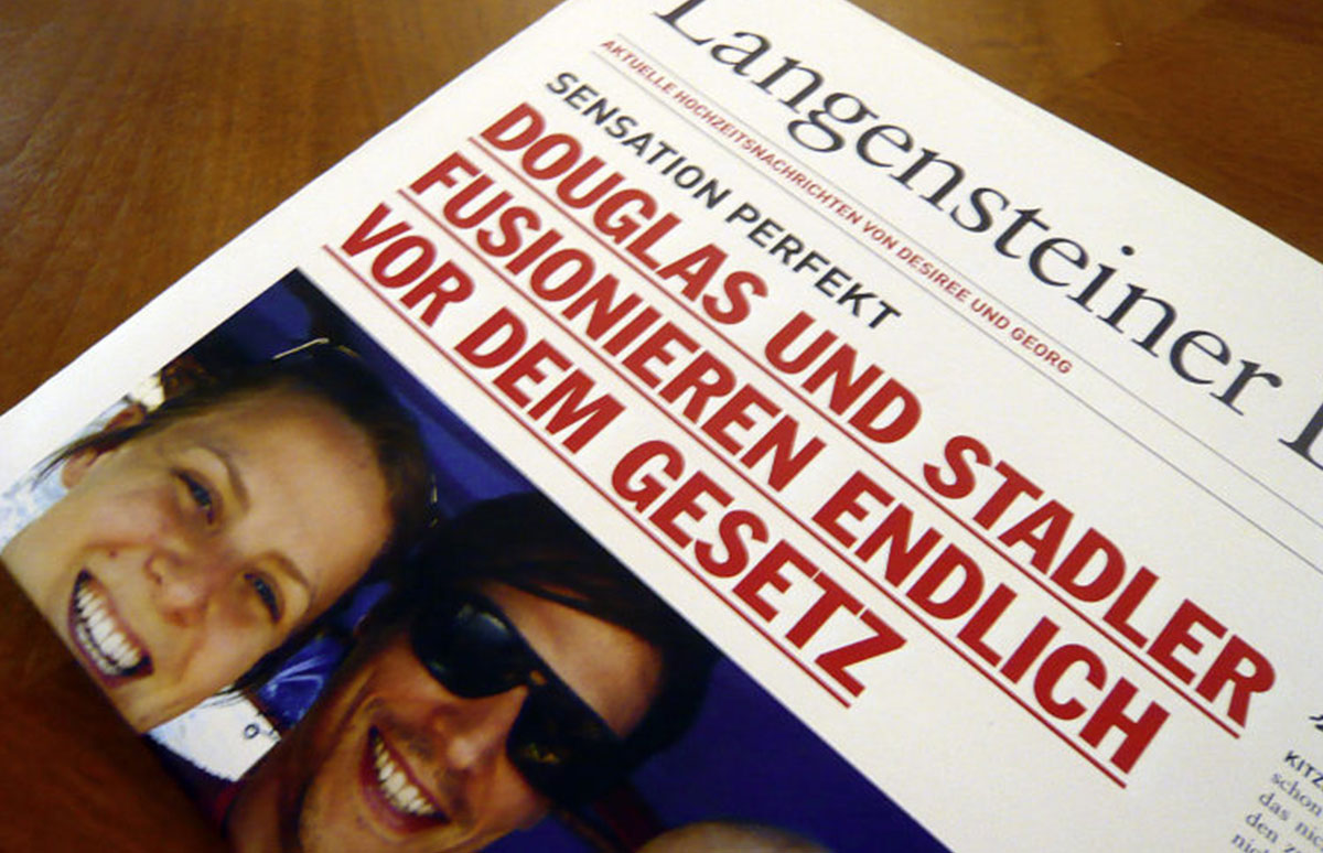 Druck Zeitungspapier simulieren