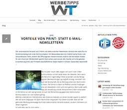 Vorteile von Print gegenüber E-Mail Newslettern