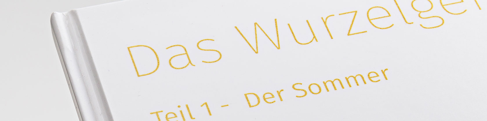  Goldschrift auf weißem Cover